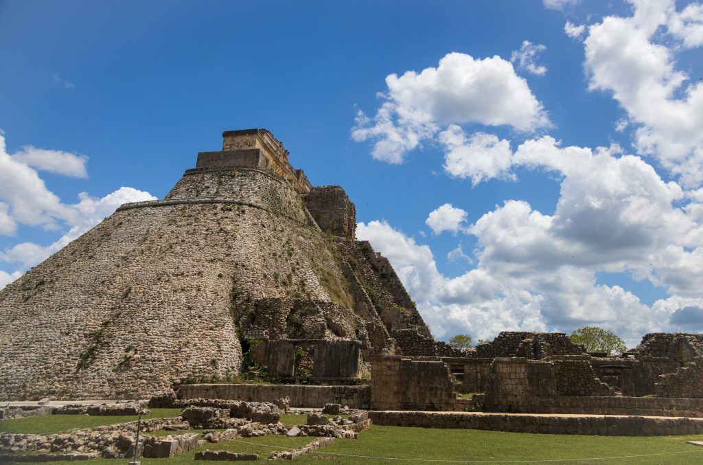 Pyramid of the Magician (Pirámide del Adivino) at Uxmal.